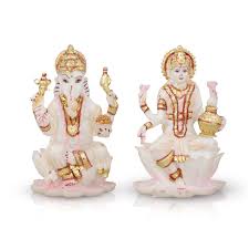 Ganesh Lakshmi Idol - 3 x 2 Inches |