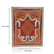Marriage Rangoli - 14.5 x 11.5 Inches | Marriage Muggulu/ Kolam Design for Floor Decor