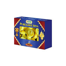 Giri Pure Ghee Diya - 50 Pcs | Ghee Wicks/ Diya Batti/ Jyot Batti/ Ghee Cotton Wicks for Pooja