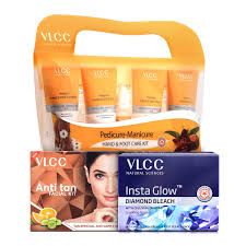 VLCC Anti Tan Facial Kit + Manicure & Pedicure Kit Combo
