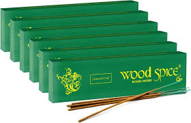 Nandita Wood Spice Natural Incense Sticks - 25 Gms | Agarbatti/ Agarbathi for Pooja