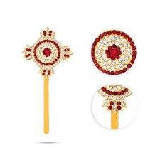Shankh Chakra - 3.5 Inch | Stone Shankha Chakra/ Shank Chakr for Deity