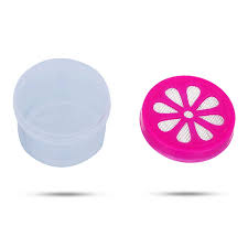 Rangoli Stamp Box - 1.5 x 2 Inches | Rangoli Colour Filler/ Rangoli Plastic Filler for Home Decor
