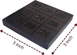 Kubera Yantra - 3 x 3 Inches | Karungali Yantra/ Kuber Yantram for Pooja/ 85 Gms Approx