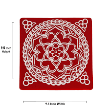 Rangoli Sticker - Pcs - 2 | Kolam Stickers/ Muggulu Stickers/ Rangoli Stickers for Floor/ Assorted Design