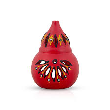 Diya Holder - 8 x 5.5 Inches | Terracotta Clay Lamp Holder/ Kalasa Design Deep Holder for Home
