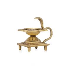 Agal Vilakku with Snake Handle - 4 x 3 Inches