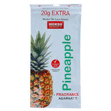 Moksh Puja Incense Sticks Zipper Pouch - Pineapple