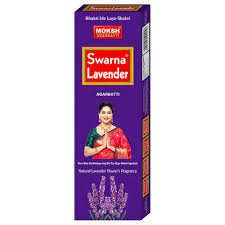 Moksh Swarna Lavender Agarbathi - 81 Gms | Incense Sticks/ Agarbatti for Pooja
