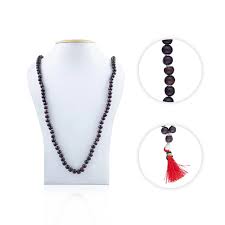 Chandan Mala - 20 Inches | Red Sandalwood Mala/ 108 Beads/ 8 mm/ Kanthi Mala for Men & Women