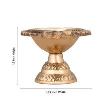 Lakshmi Kubera Vilakku With Base - 1.5 x 1.75 Inches