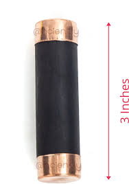 Karungali Stick - 3.5 Inches | Ebony Stick/ Karungali Kattai with Metal Cap for Pooja