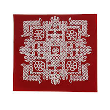 Rangoli Sticker - Pcs - 6 | Kolam Stickers/ Muggulu Stickers/ Rangoli Stickers for Floor/ Assorted Design