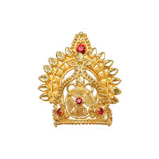 Mala Kireedam Earring Set | Gold Polish Jewellery/ Necklace Kiridam Earing for Deity