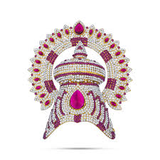 Half Crown With Arch - 6.5 x 5.5 Inches | Stone Kireedam/ Stone Mukut/ Half Kiridam for Deity