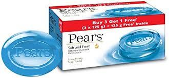 Pears Soft & Fresh Soap - Buy 3 Get 1 Free