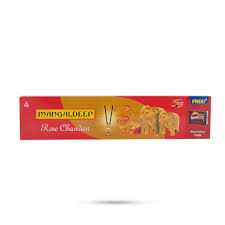 Mangaldeep Rose Chandan Agarbatti - 76 Sticks | Incense Sticks/ Agarbathi for Pooja