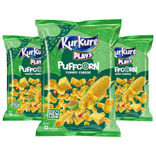 Kurkure Puffcorn Yummy Cheese Puffs - Pack of 3