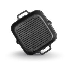 Twin handle grill pan