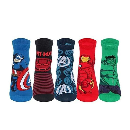 Supersox Kid's Cotton Disney Avenger Design Socks - Ankle Length