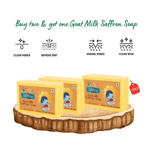 Buy two & get one Goat Milk Saffron Soap