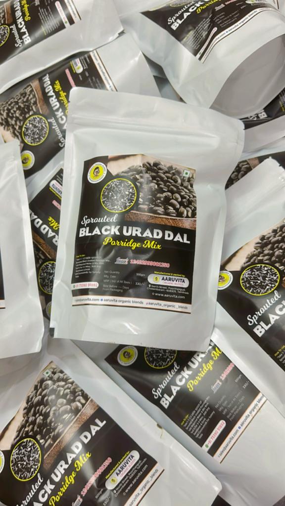 Sprouted Black Urad Dal Porridge Mix